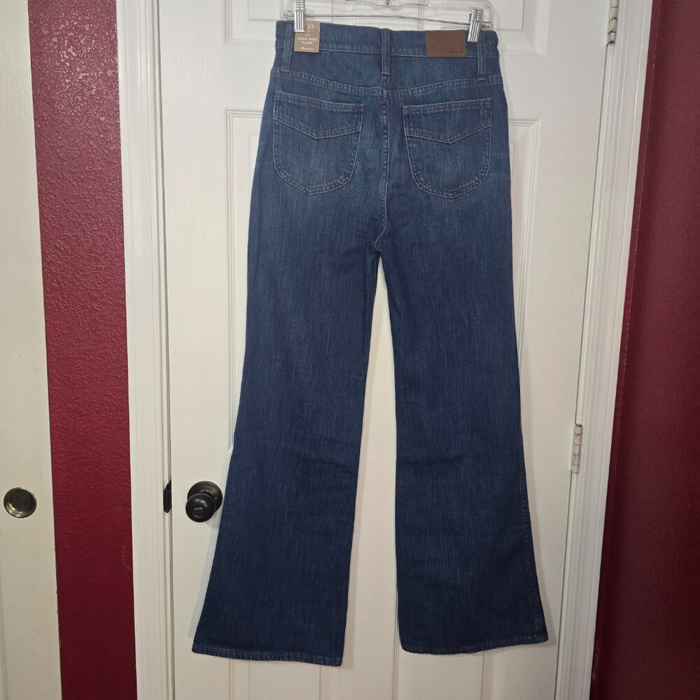 NWT Madewell 11" High Rise Flare Jeans Women's Size 29 Style K9162 - Picture 8 of 11